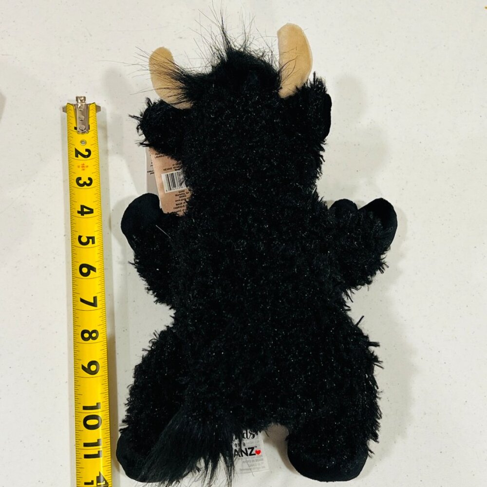 Baby Ganz H15329 HENNIE HIGHLAND COW Black Plush Stuffed Animal NWT RARE - Picture 7 of 7